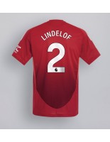 Manchester United Victor Lindelof #2 Domácí Dres 2024-25 Krátký Rukáv